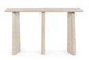 Consolle 130x40x75 cm Caffè White in Legno Naturale