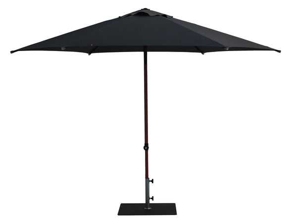 Ombrellone da Giardino Ø3 m Palo Ø38 mm in Alluminio Effetto Legno Tessuto Poliestere Trend Wood Antracite acquista