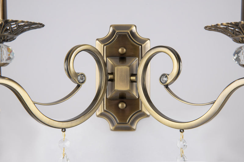 Lampada da parete Royal Classic in Metallo Grace Ottone