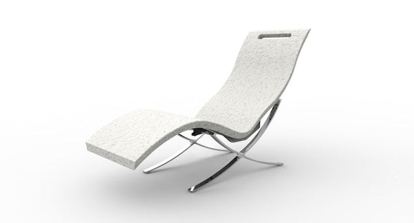 acquista Chaise longue d'intérieur inclinable avec support en aluminium Arkema Serendipity Différentes couleurs