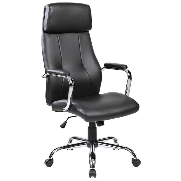 prezzo Chaise de bureau présidentielle en similicuir noir Tosini New York