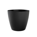 Vaso Rotondo Indoor e Outdoor Tera Bayon Kit Ash Ø50 cm in Plastica Antracite 