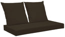 Cuscini per Pallet 120x80 cm Seduta e Schienale in Similpelle Mariotti Belem Marrone