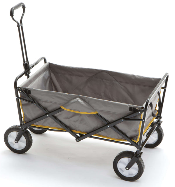 online Chariot de Jardin Pliant 85x45x53 cm en Acier avec Poignée Extensible Taddei Graden Gris