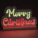 Scritta Merry Christmas Infinity 40 cm Addobbo Luminoso Decorazione LED Natalizia