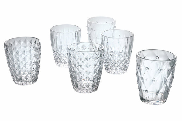 Lot de 6 verres à eau en verre 280 ml Villa d'Este Home Tivoli Loire prezzo