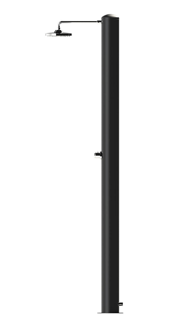 online Doccia Solare da Giardino 28 L Soffione Eco Rain e Miscelatore Temporizzato Tevere TN Nero Opaco