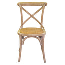 Sedia in Legno di Olmo 51x55H46,5/89cm Cross Naturale