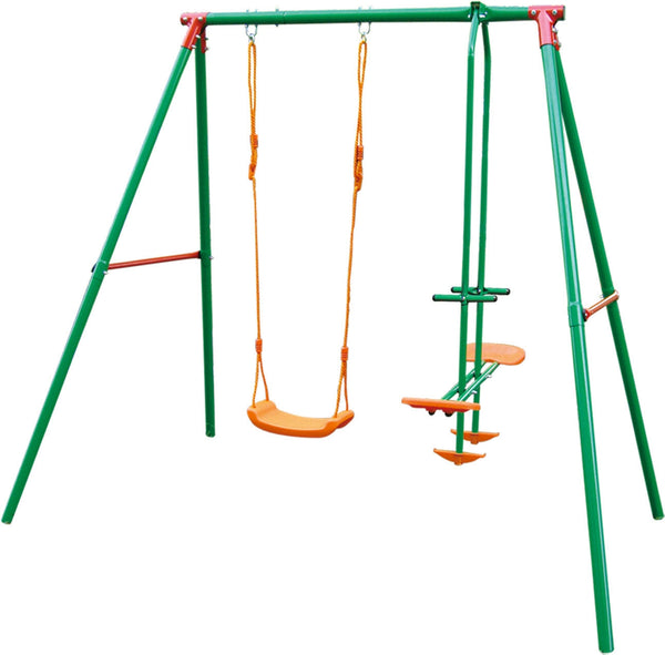 acquista Balançoire de jardin 1 place avec cheval 156x206x196h Bauer