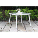 Tavolo da Giardino in Polyrattan Quadrato 90x90x77cm Adila Melange Grigio