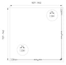Box Doccia Angolare 2 Ante Battenti in Cristallo Trasparente 6mm H190 Varie Misure