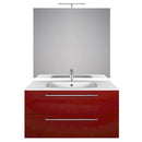 Mobile da Bagno sospeso Samoa 10 Laccato Rosso TFT