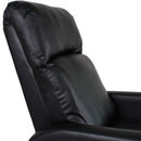 Poltrona Relax Manuale Reclinabile in Similpelle Vandi Nera