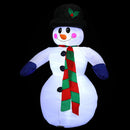 Gonfiabile Pupazzo di Neve Gigante 240 cm Luci LED Decorazioni Natalizie Esterno