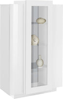 Vetrina 3 Ante 80x38x120,5 cm Coro Bianco Lucido/Bianco  