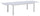 Table de jardin extensible 100x180/240x75 cm en aluminium blanc
