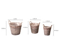 Set 6 Cesti 24x H 20 cm