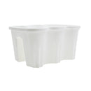 Fioriera da balcone 37x28x20cm in plastica polipropilene Bianco