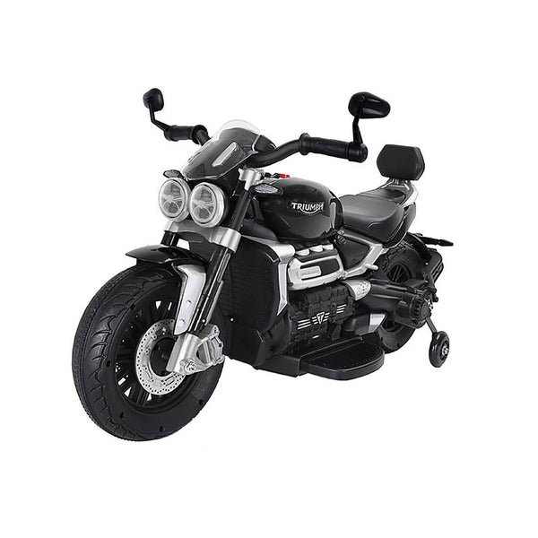 prezzo Moto Elettrica per Bambini 12V con Licenza Triumph Rocket 3GT Nera