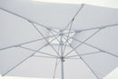Ombrellone da Giardino 3x3 m Palo Ø60 mm Telo in Polietilene Bianco