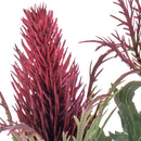 Set 8 Pianta Artificiale di Eringium Composta da 3 Fiori Altezza 68 cm Bordeaux