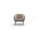 Poltrona da Salotto o da Camera Sherry 75x74x69 cm in Velluto Beige