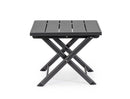 Tavolino da Salotto 44x43x36 cm in Alluminio Taylor Grigio Scuro
