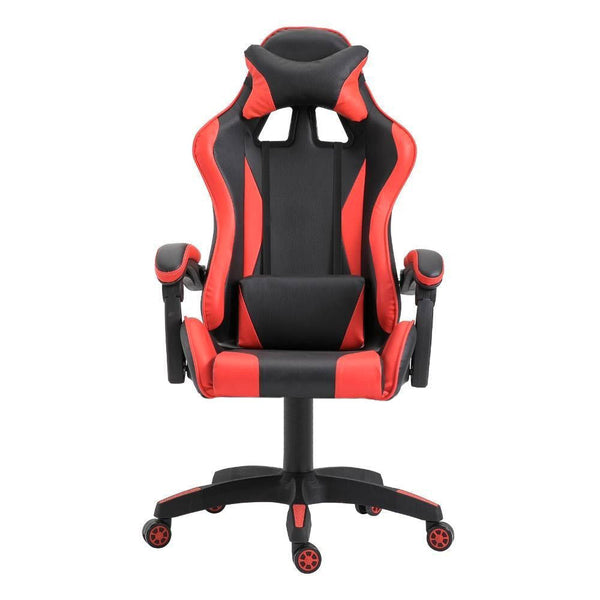 prezzo Chaise Gaming Ergonomique 66x60x134 cm en Simili Cuir Rouge