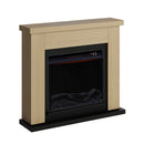 Camino Elettrico da Pavimento 99x88,3x25 cm Effetto Fiamma 1500W Sined Asciano Rovere