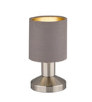 Lampada tavolo da Interno  E14 in Metallo Nickel Opaco