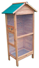 Voliera da Esterno 77x55x158 cm in  Legno Naturale 