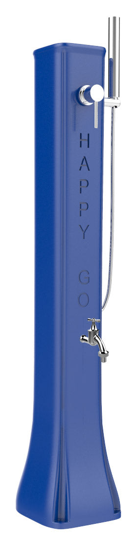 prezzo Mini Doccia Solare da Giardino Lavapiedi Miscelatore e Doccetta Mobile Arkema Happy Go Blu