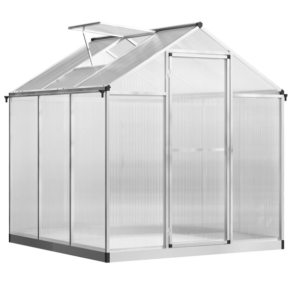 sconto Serre de Jardin pour Plantes Toit Ouvrant et Porte Coulissante Transparente 182x190x195 cm
