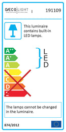 Applique Led 8W 990lm 4500K Cromo E-Energy Infinity