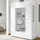 Meuble vitrine 121x166x42 cm 2 portes Jasna blanc
