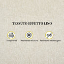 Poltrona Relax Reclinabile Manuale con Poggiapiedi Beige    