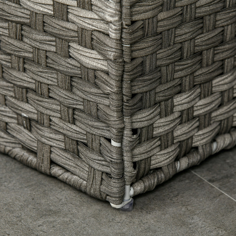 Cesto Portabiancheria 56,5x33x61 cm con Sacca rimovibile Grigio