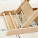 Rampa per Cani Pieghevole max 15Kg 101x36x62 cm Altezza Regolabile in Legno e Poliestere