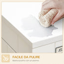 Casetta per Cani Taglia Grande 94x60x71,5 cm con 2 Porte Bloccabili e Cuscino Lavabile Bianco   