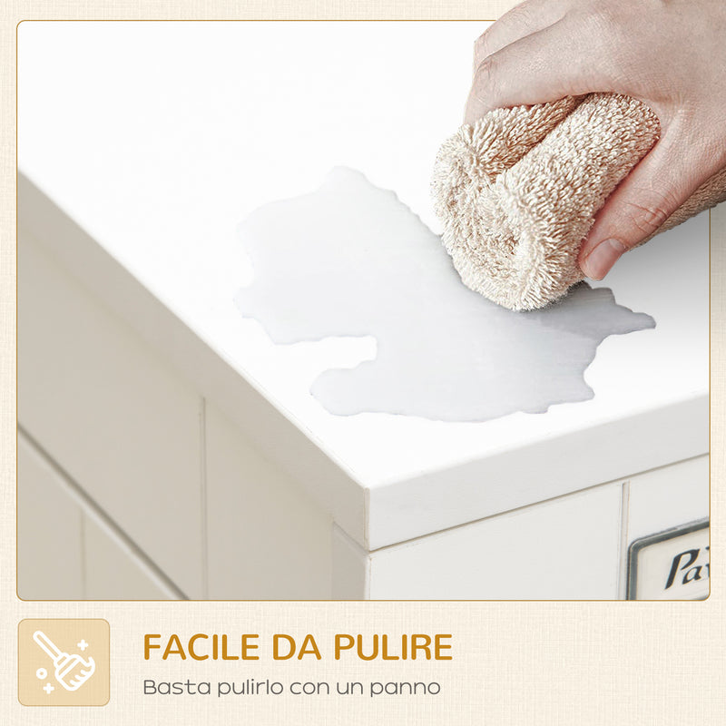 Casetta per Cani Taglia Grande 94x60x71,5 cm con 2 Porte Bloccabili e Cuscino Lavabile Bianco   