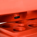 Step Fitness per Aerobica 78x28xh10-15-20 cm Altezza Regolabile in Plastica Nero e Rosso