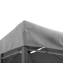 Tetto di Ricambio Impermeabile per Gazebo da Giardino 4x3m in Poliestere  Grigio