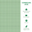 Serra da Giardino a Tunnel con Porte Avvolgibili 295x100x80 cm in Acciaio e Plastica PP Verde