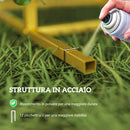 Set di 3 Archi da Giardino da 1,8-2-2,2 m in Metallo Oro   