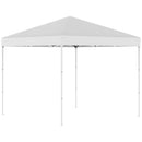 Gazebo Pieghevole da Giardino 2,45x2,45m in Acciaio e Tessuto Oxford Bianco