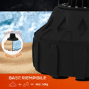 Sacco Boxe da Terra Autoportante con Bersaglio Regolabile Base Riempibile e Ventose   Nero