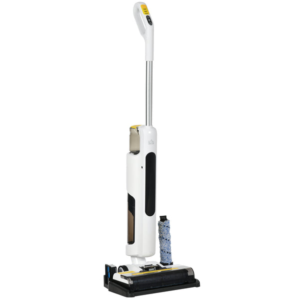 Nettoyeur de sol sans fil Wet &amp; Dry Balai électrique avec 2 réservoirs Blanc online