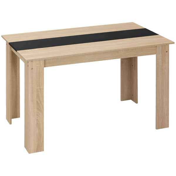 Tavolo da Pranzo Moderno per 4-6 Persone 120x69x75 cm Nero e Legno online