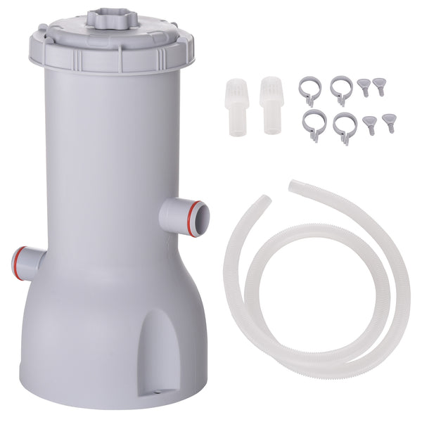 sconto Pompa Filtro Portata 3785 L/h per Piscine Fuori Terra 5-5,5 m Bianco