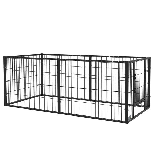 online Recinto per Cani di Piccola Taglia 82,5-150x79x61 cm in Metallo Nero